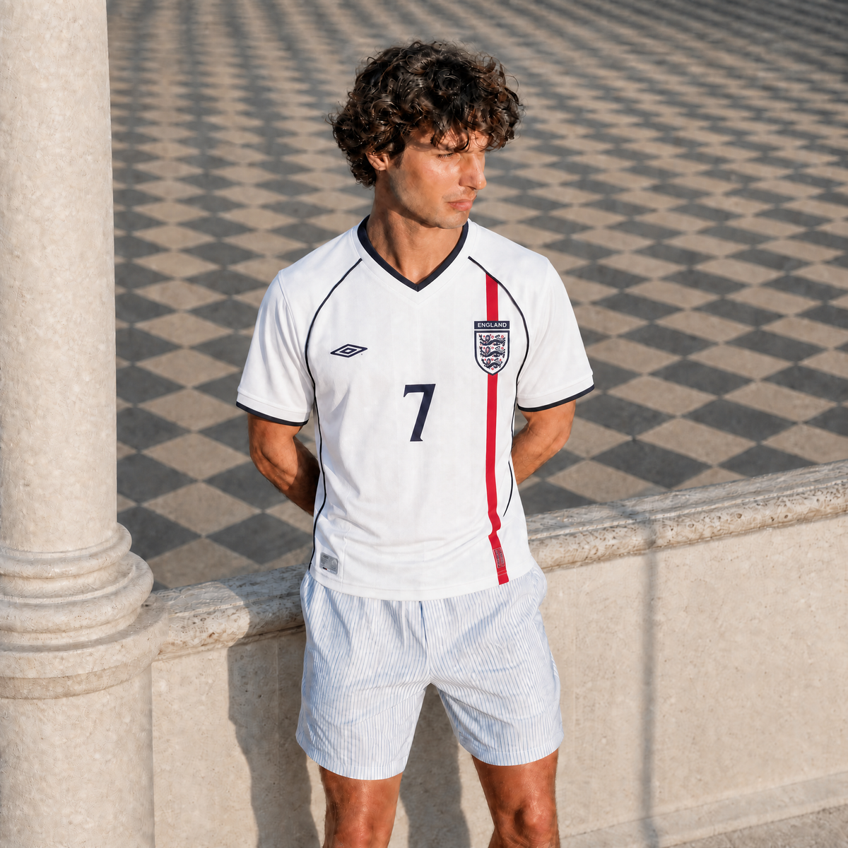 Beckham England Home Jersey 2002