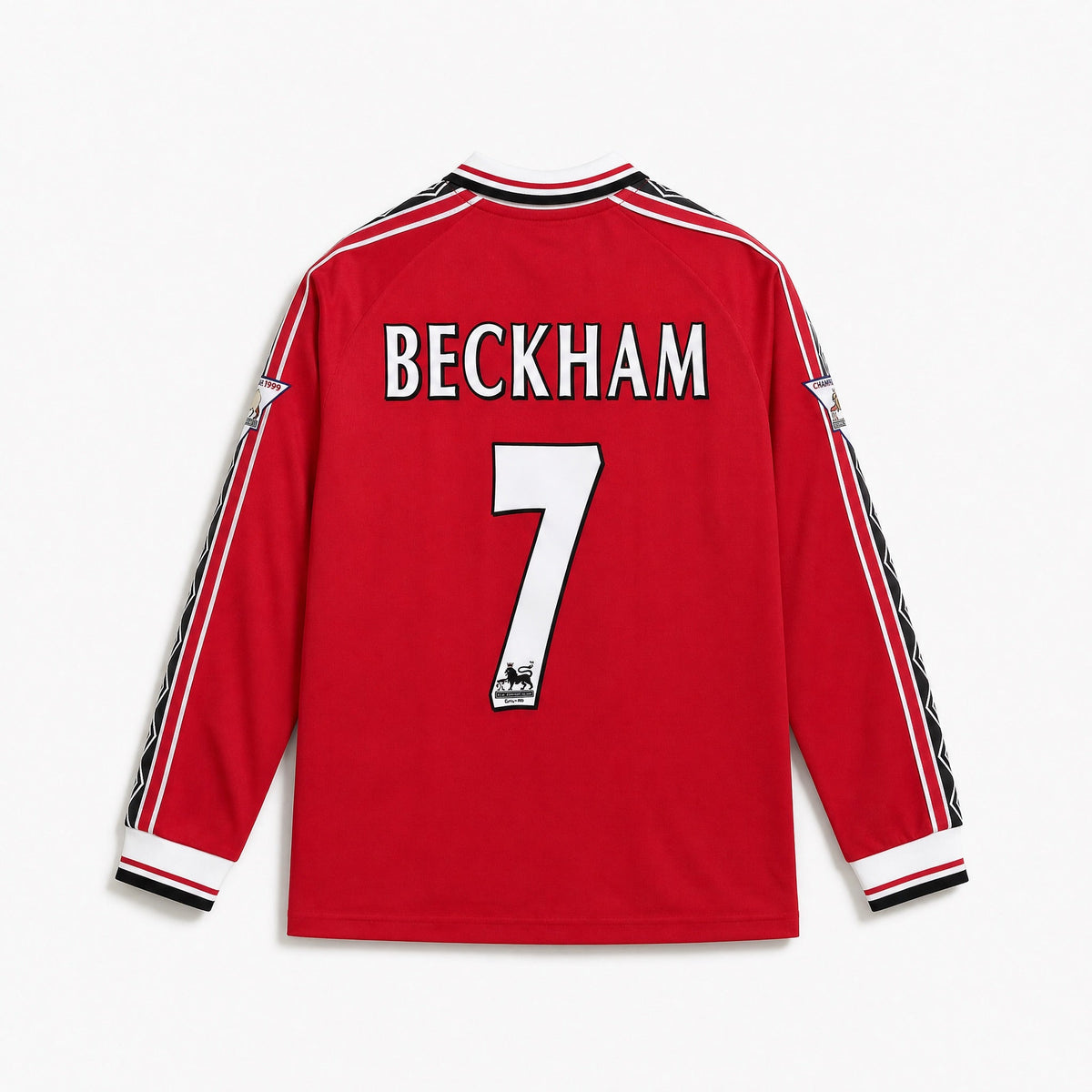 Beckham Man. United Long-Sleeve Home Jersey 1998/99