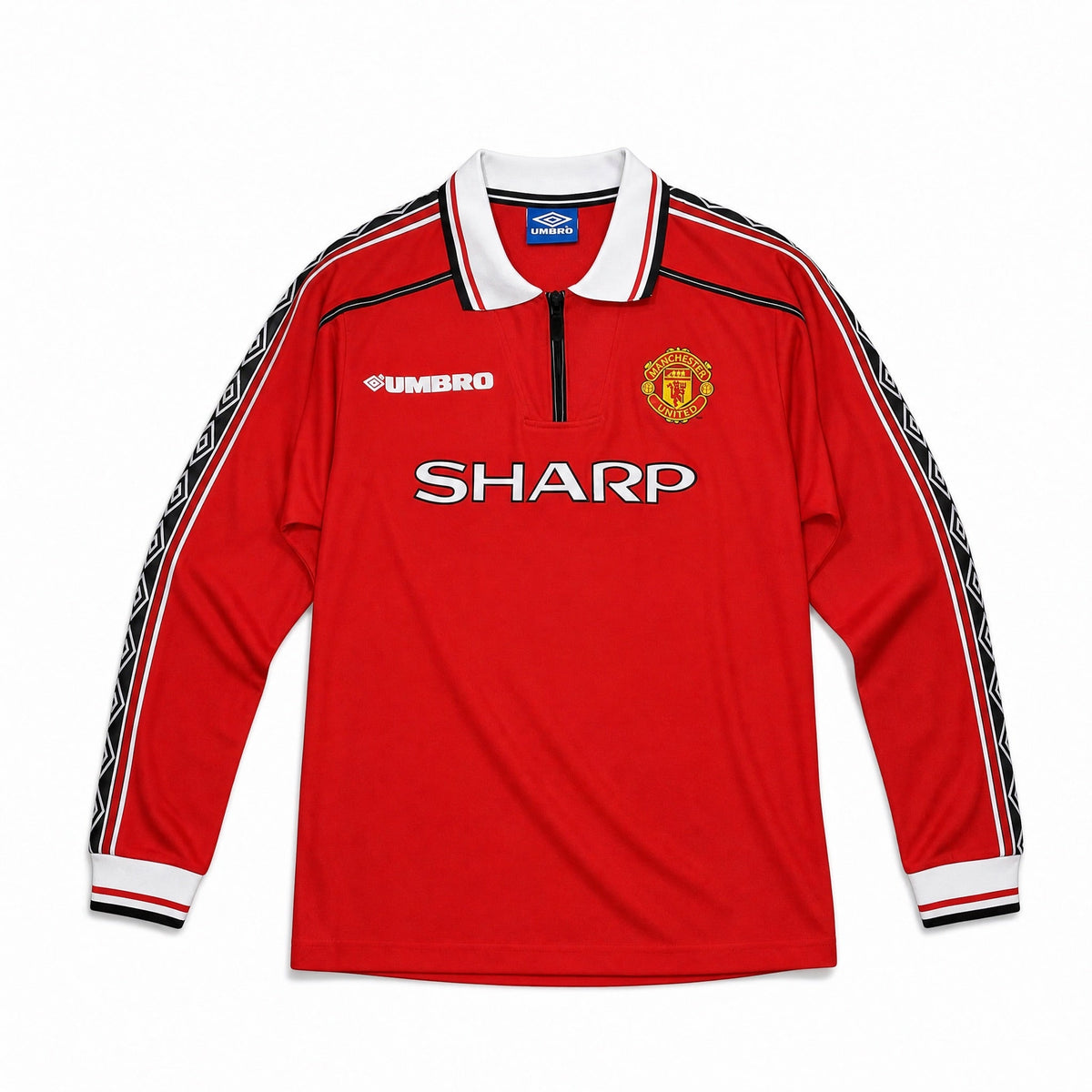 Beckham Man. United Long-Sleeve Home Jersey 1998/99