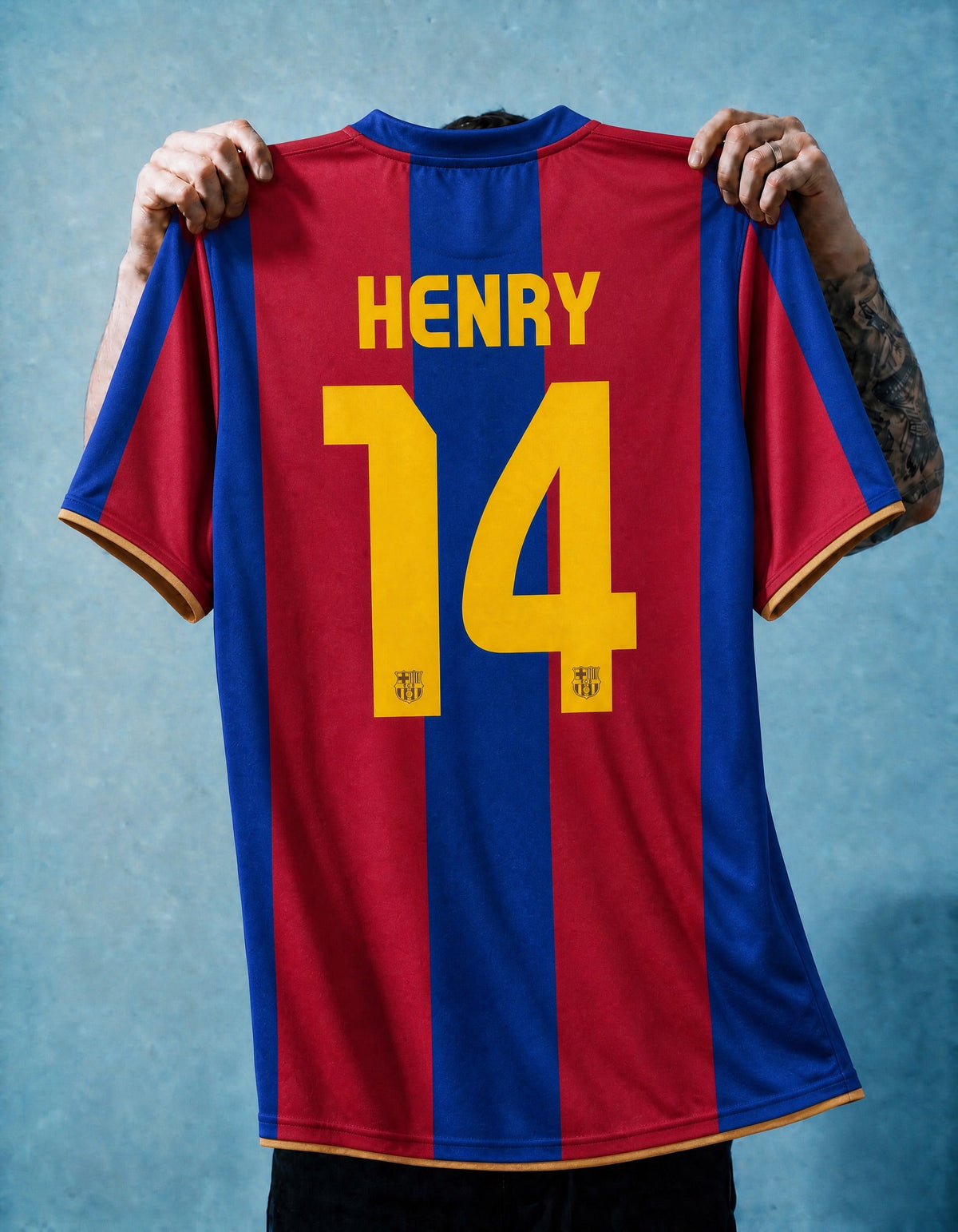 Henry Barcelona Home Jersey 2007/08