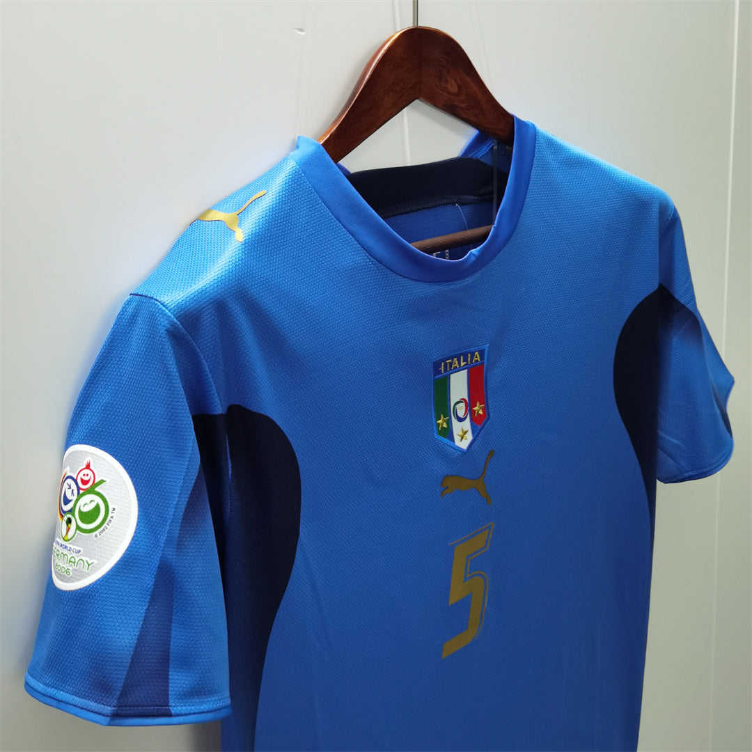 Italy Home Jersey 2006 World Cup Victory
