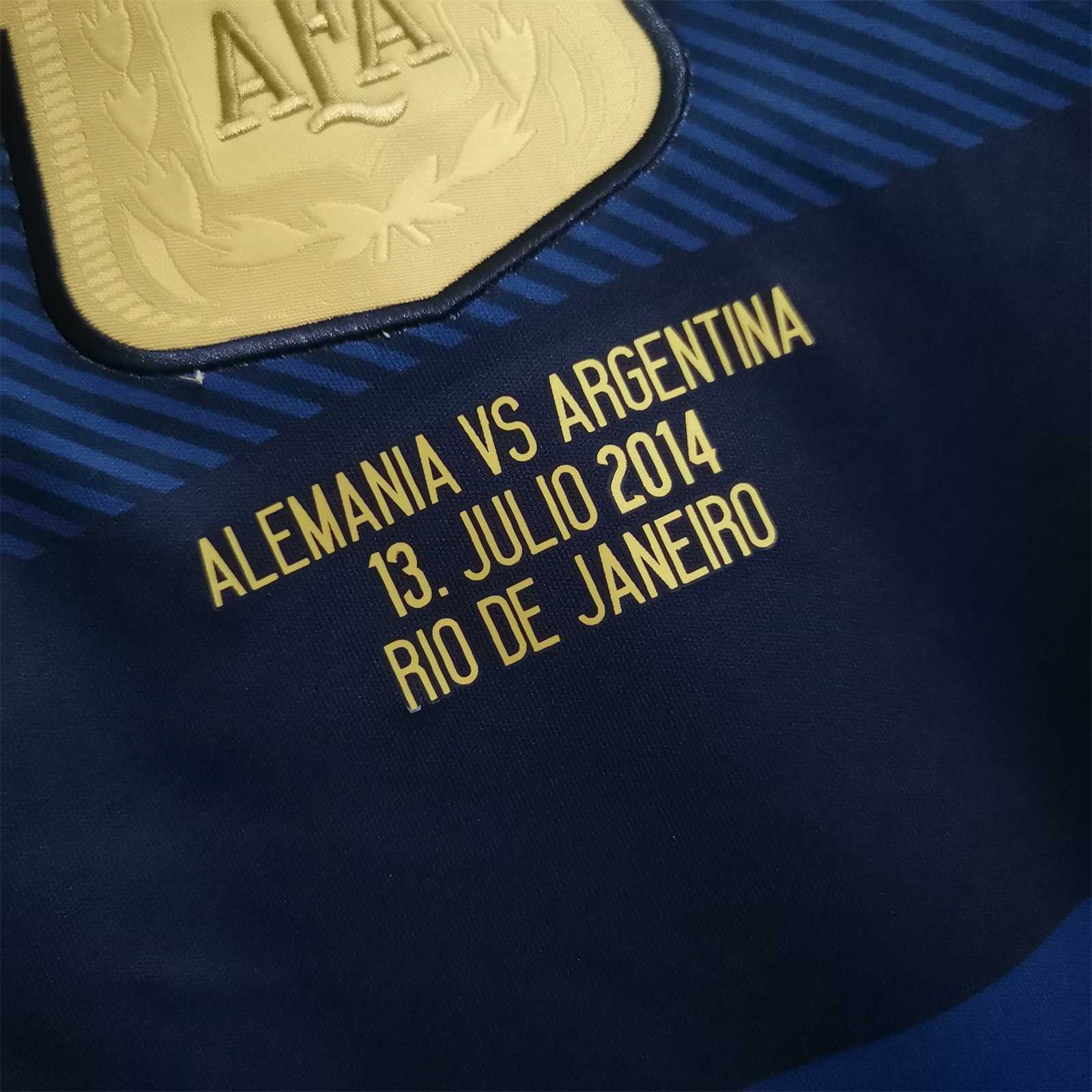 Messi Argentina Away World Cup Final 2014 Jersey