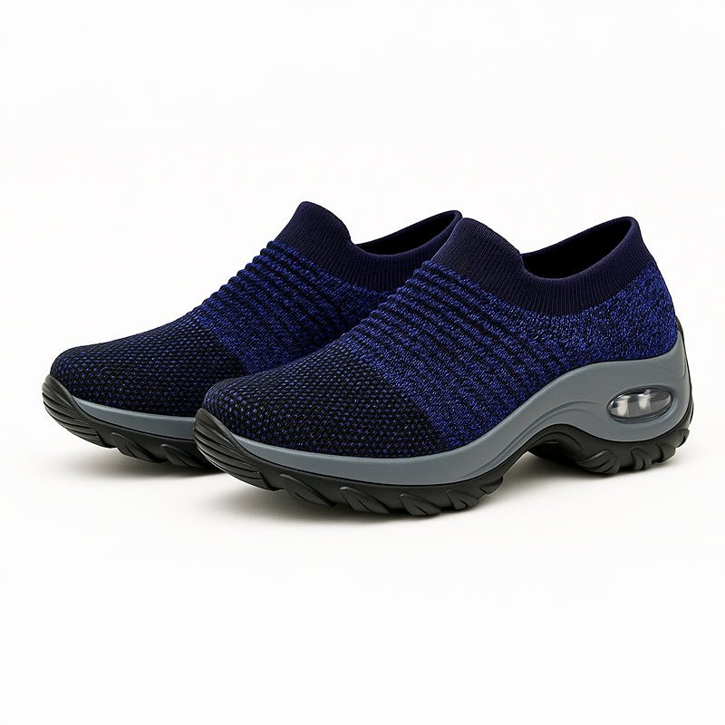 Breathable No-Tie Stretch Shoes - Blue