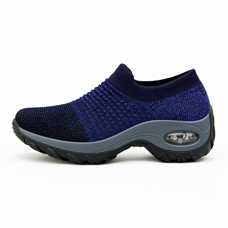 Breathable No-Tie Stretch Shoes - Blue