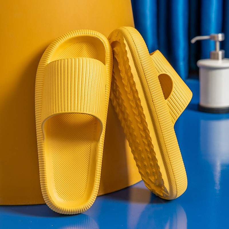 Heel Support Cushion Slides - Yellow