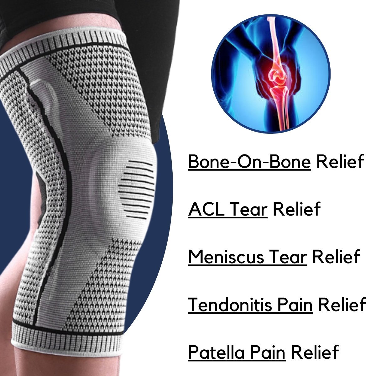 Knee Support - Knee Compression Sleeves