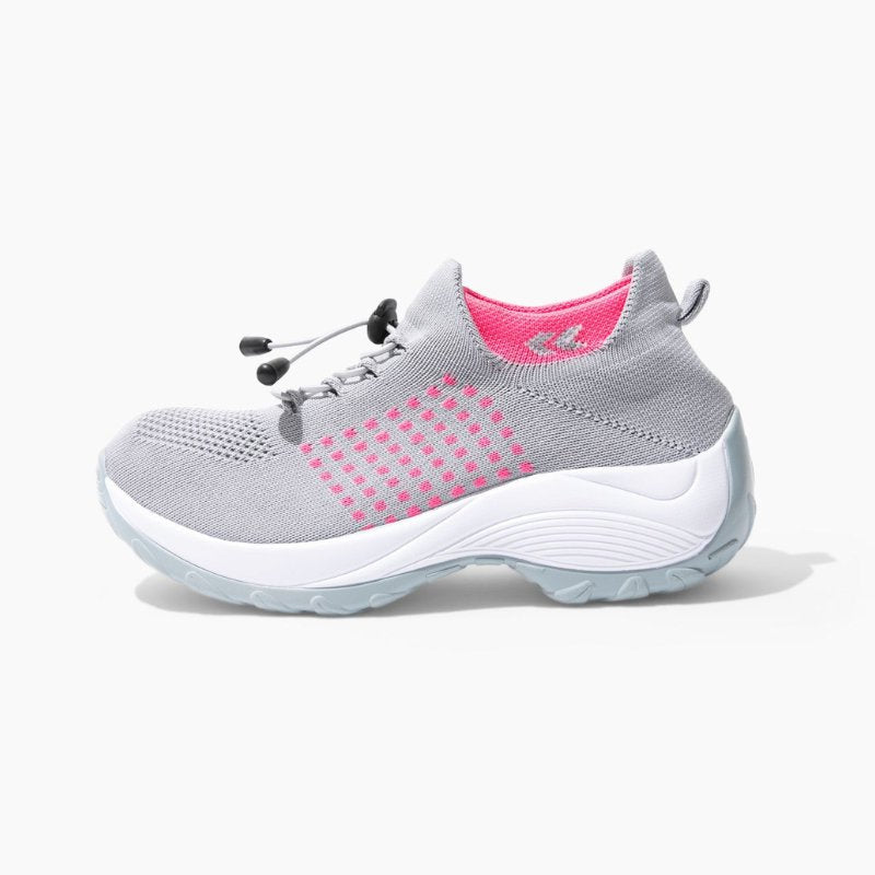 Ortho Stretch Cushion Shoes - Gray Pink