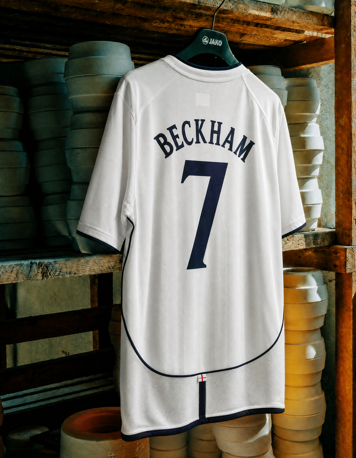 Beckham England Home Jersey 2002