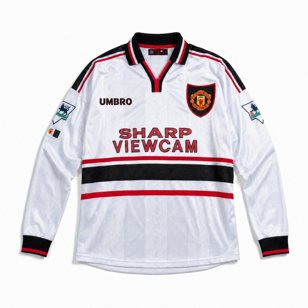 Beckham Man. United Long-Sleeve Away Jersey 1998/99