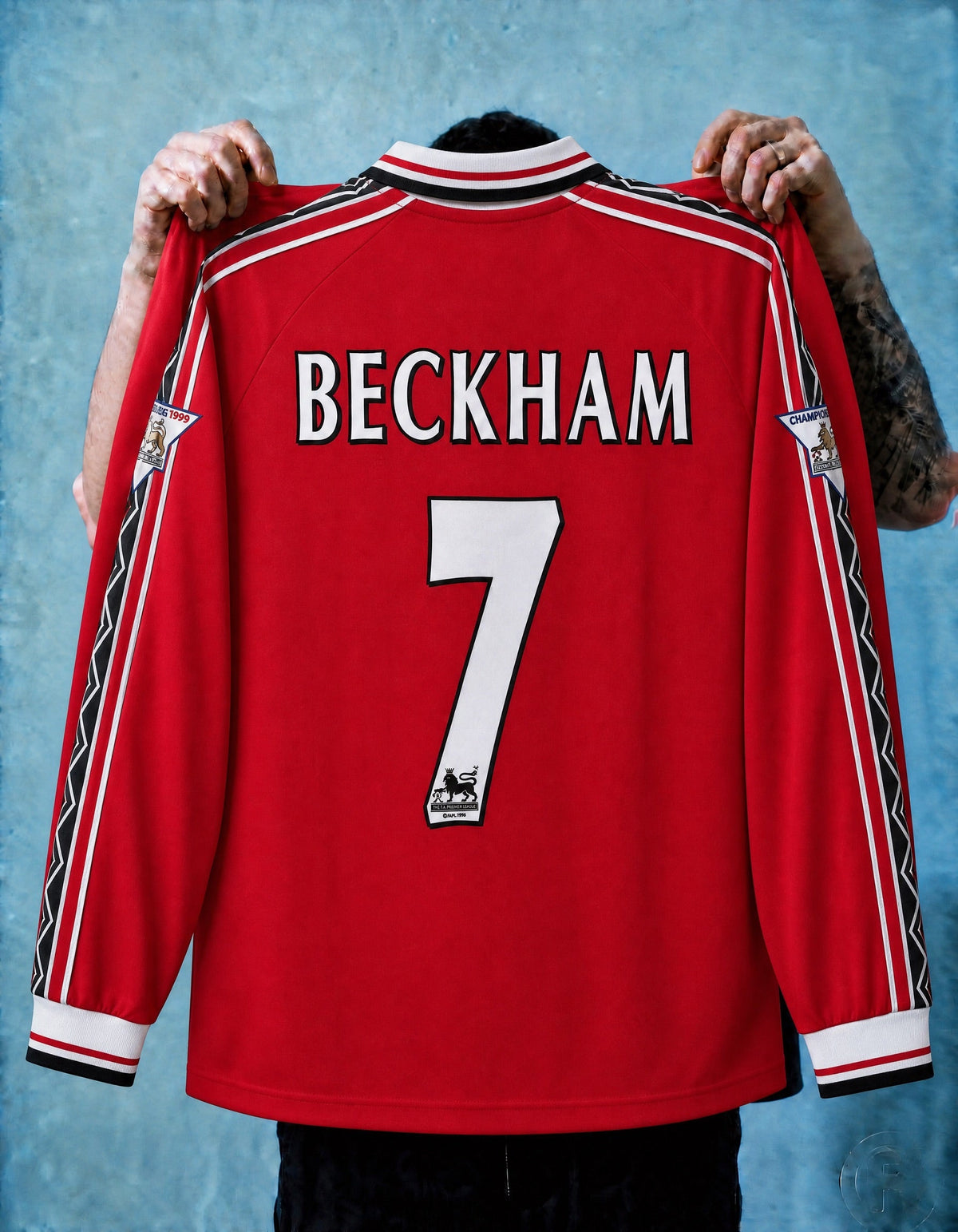 Beckham Man. United Long-Sleeve Home Jersey 1998/99