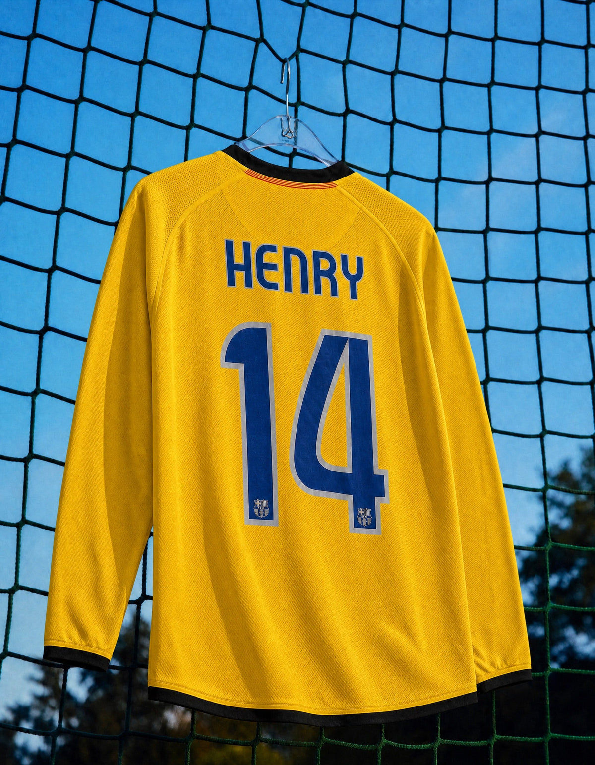 Henry Barcelona Away Long Jersey 2008/09