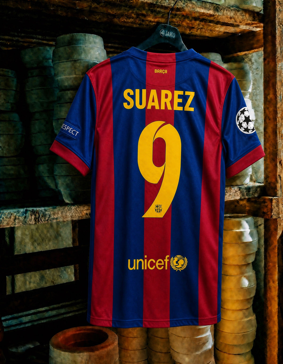 Suarez Barcelona Home Jersey UCL Final 2014/15