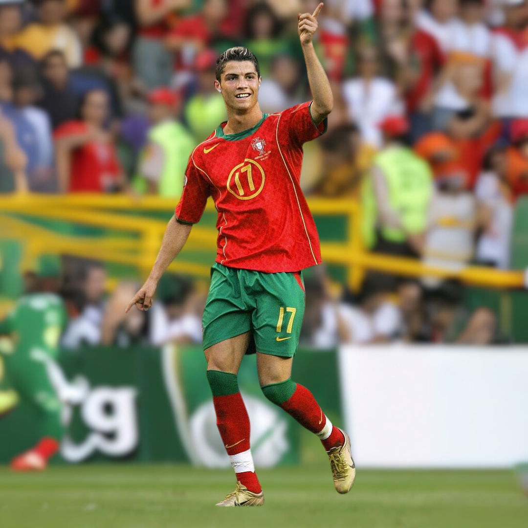 Cristiano Ronaldo CR7 Portugal Home Jersey 2004